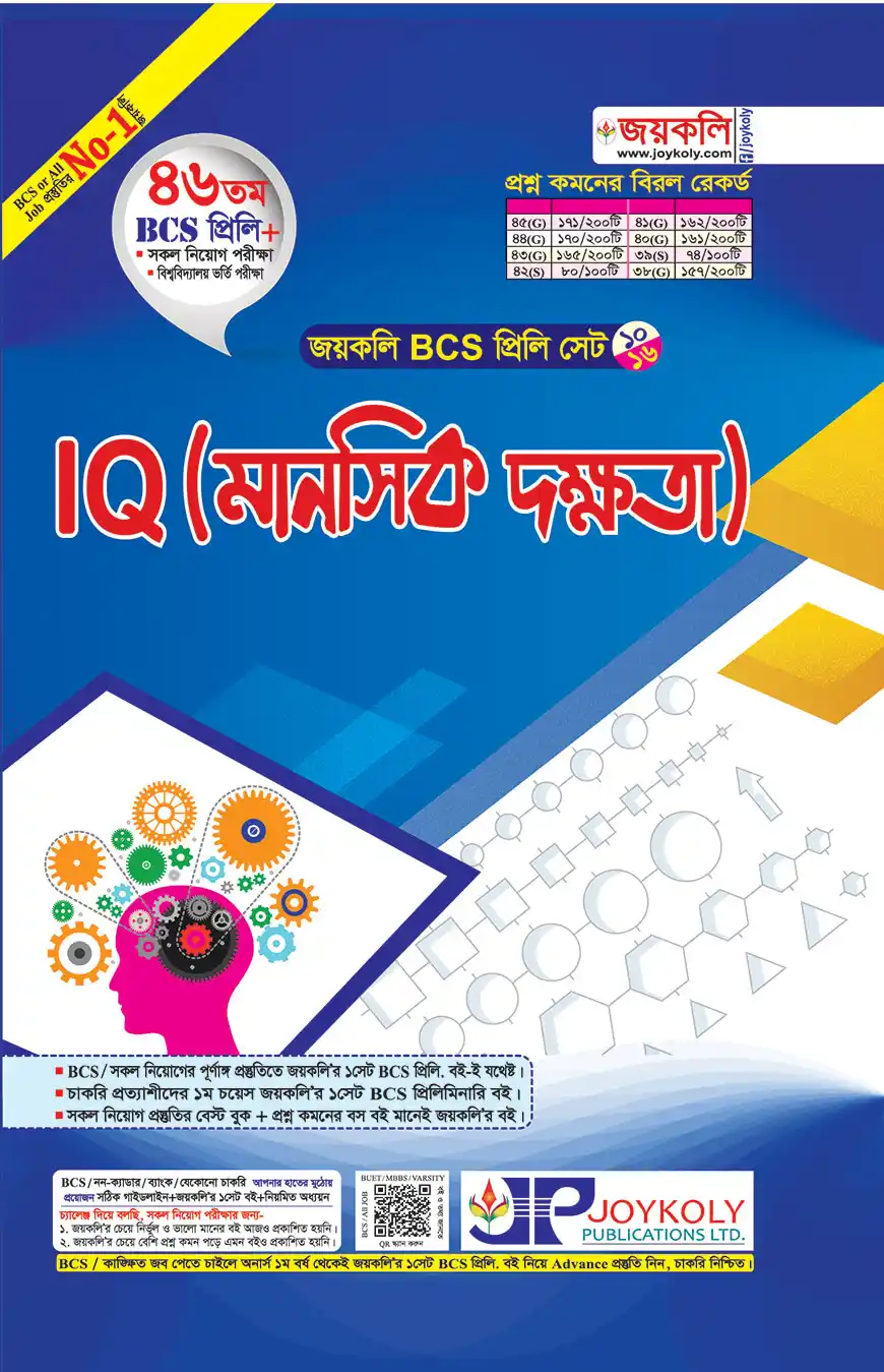 জয়কলি ৪৬ তম বিসিএস প্রিলি সেট IQ - (মানসিক দক্ষতা)